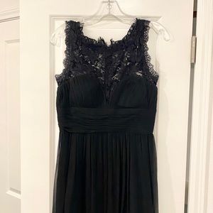 Aidan Mattox Black Long Dress